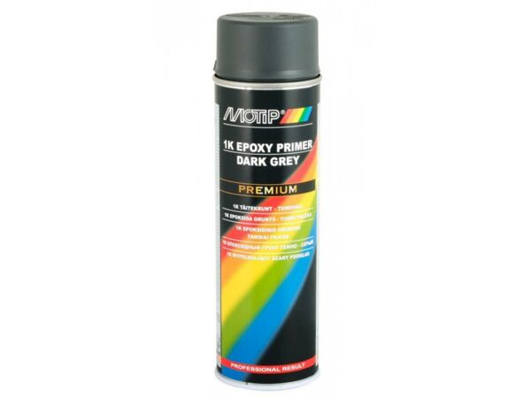 Motip 1K Epoxy Primer Grundierung dunkelgrau 500ml Spray Spraydose